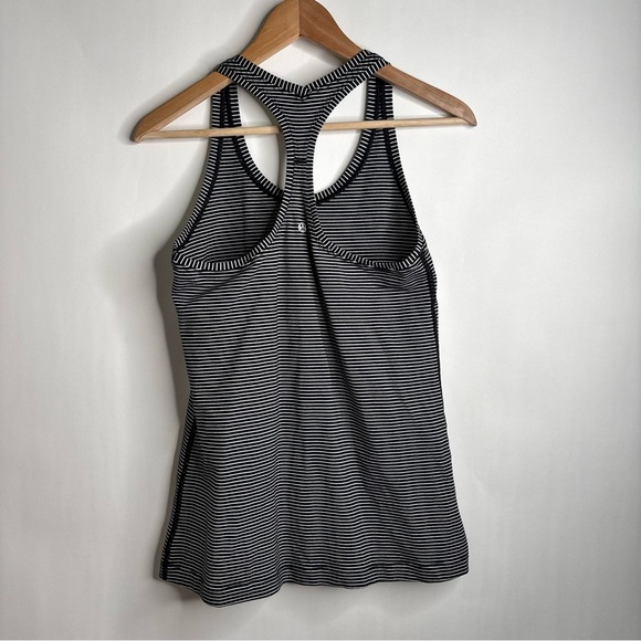 Lululemon Cool Racerback Hype Stripe Black White - Picture 7 of 10